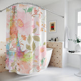 Shower Curtains - Paris Pink Watercolor