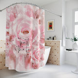 Shower Curtains - Vintage Rose Petals - Trust in the Lord