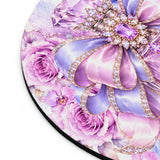 Orchid Periwinkle Perfume Bottle | Diamond Bow Couture - Mouse Pad