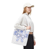 Ethereal Blue Diamond Bow - Tote Bag