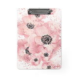 Clipboard-Rose Gold-Pink Floral-Paint Splatter