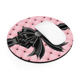 Obsidian Lace Bow in Princess Pink - Mouse Pad
