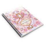Opal Starlight Couture Perfume Bottle | Enchanted Birthstone Collection | October - Spiral Notebook