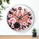 Blush Onyx Crown Royale - Wall Clock