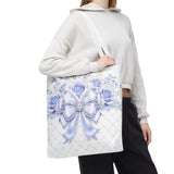 Ethereal Blue Diamond Bow - Tote Bag