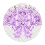 Lavender Lace Diamond Bow - Mouse Pad