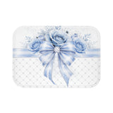 Blue Couture Diamond Bow - Bath Mat