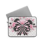 Pink Noir Couture Diamond Bow - Laptop Sleeve