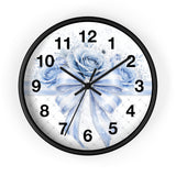 Blue Couture Diamond Bow - Wall Clock