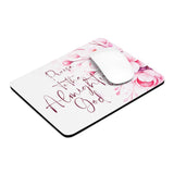 Pink Flower Bouquet - Praise Almighty God - Mouse Pad (Faith)