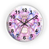 Orchid Periwinkle Perfume Bottle | Diamond Bow Couture - Wall Clock