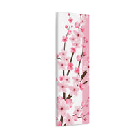 Canvas Art 12"x36"in-Pink Floral Blossoms-Pink & White