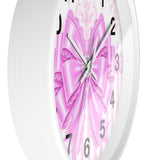 Copy of Princess Pink Damask Bow - Wall Clock