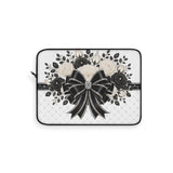 Ivory Noir Couture Diamond Bow - Laptop Sleeve