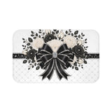 Ivory Noir Couture Diamond Bow - Bath Mat