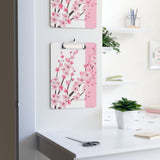 Clipboard-Pink Floral Blossoms-Pink & White