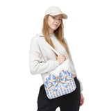 Celestial Blue Diamond | Damask Bow Couture - Tote Bag