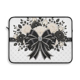 Ivory Noir Couture Diamond Bow - Laptop Sleeve