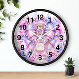 Orchid Periwinkle Perfume Bottle | Diamond Bow Couture - Wall Clock