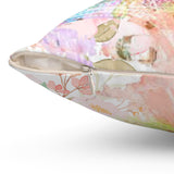 Paris Pink Watercolor - Square Pillow