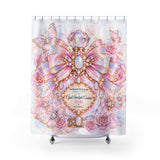 Opal Starlight Couture Perfume Bottle | Enchanted Birthstone Collection | October - Shower Curtains