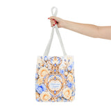 Buttercream Sapphire Blossom Perfume Bottle - Tote Bag