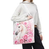 Blushing Rose Equestrian Horse - Tote Bag