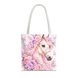 Blushing Lavender Equestrian Horse - Tote Bag