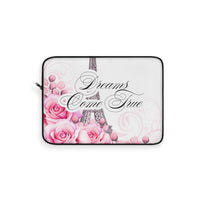 Laptop Sleeve - Dreams Come True - Paris Dreams - Pink