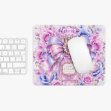 Orchid Periwinkle Perfume Bottle | Diamond Bow Couture - Mouse Pad