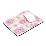 Blush Pink Garden Dream Stripes - Mouse Pad