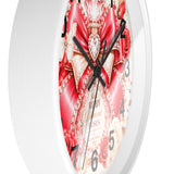 Ruby Diamond Roses Perfume Bottle - Wall Clock