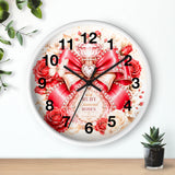 Ruby Diamond Roses Perfume Bottle - Wall Clock