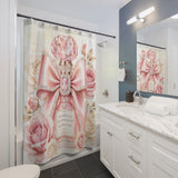 Rosabella Diamond Blush - Shower Curtains