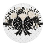 Ivory Noir Couture Diamond Bow - Mouse Pad