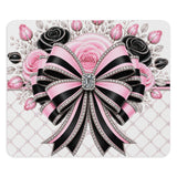 Pink Noir Couture Diamond Bow - Mouse Pad