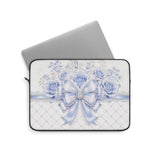 Ethereal Blue Diamond Bow - Laptop Sleeve