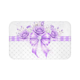 Purple Couture Diamond Bow - Bath Mat
