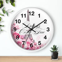 Wall Clock - Dreams Come True - Paris Dreams - Pink
