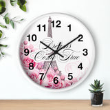 Wall Clock - Dreams Come True - Paris Dreams - Pink