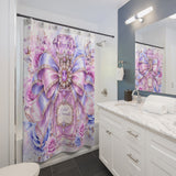 Orchid Periwinkle Diamond Bow Couture - Shower Curtains