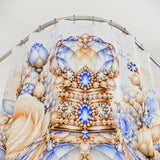 Buttercream Sapphire Blossom Perfume Bottle - Shower Curtains