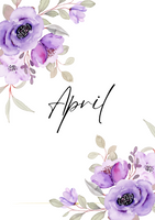FREE-Printable Download-Monthly Binder Dividers-Lush Purple Floral