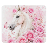 Blushing Rose Equestrian Horse - Mouse Pad