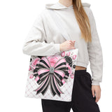 Pink Noir Couture Diamond Bow - Tote Bag