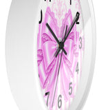 Copy of Princess Pink Damask Bow - Wall Clock