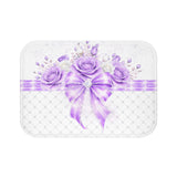 Purple Couture Diamond Bow - Bath Mat