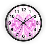 Copy of Princess Pink Damask Bow - Wall Clock