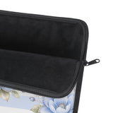 Powder Blue Sugar Blossom Stripes - Laptop Sleeve
