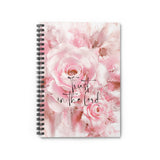 Spiral Notebook(Small) - Vintage Rose Petals - Trust in the Lord